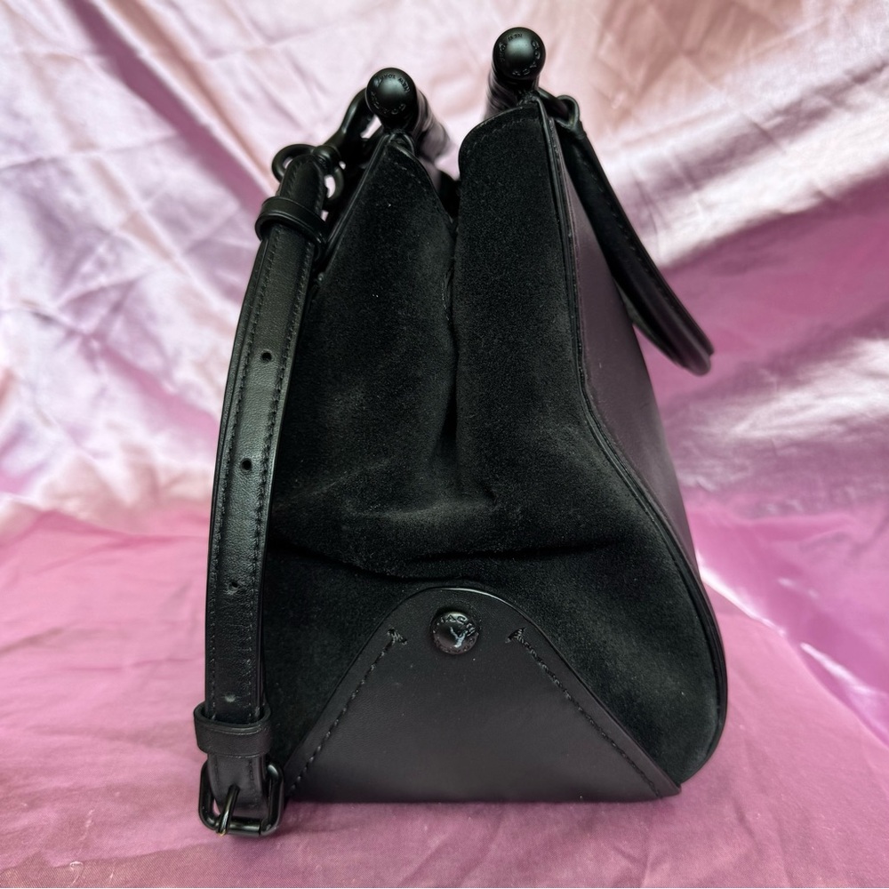 Coach Mixed Leather Drifter Tote Bag Black (38389) - Picture 4 of 16